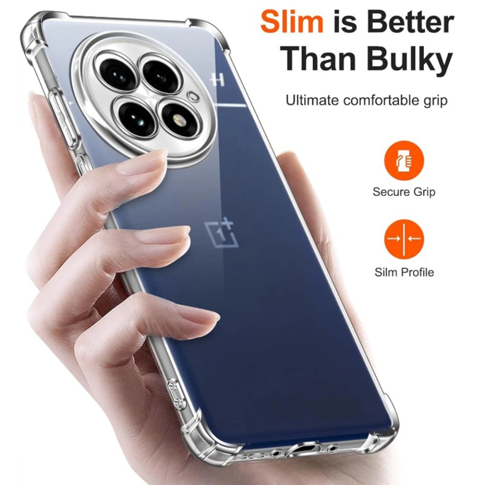 Husa pentru OnePlus 13R , SKYDDAR INNOVATION, Shockproof Clear din Silicon Slim, Transparenta, set cu sticker - 3 | YEO
