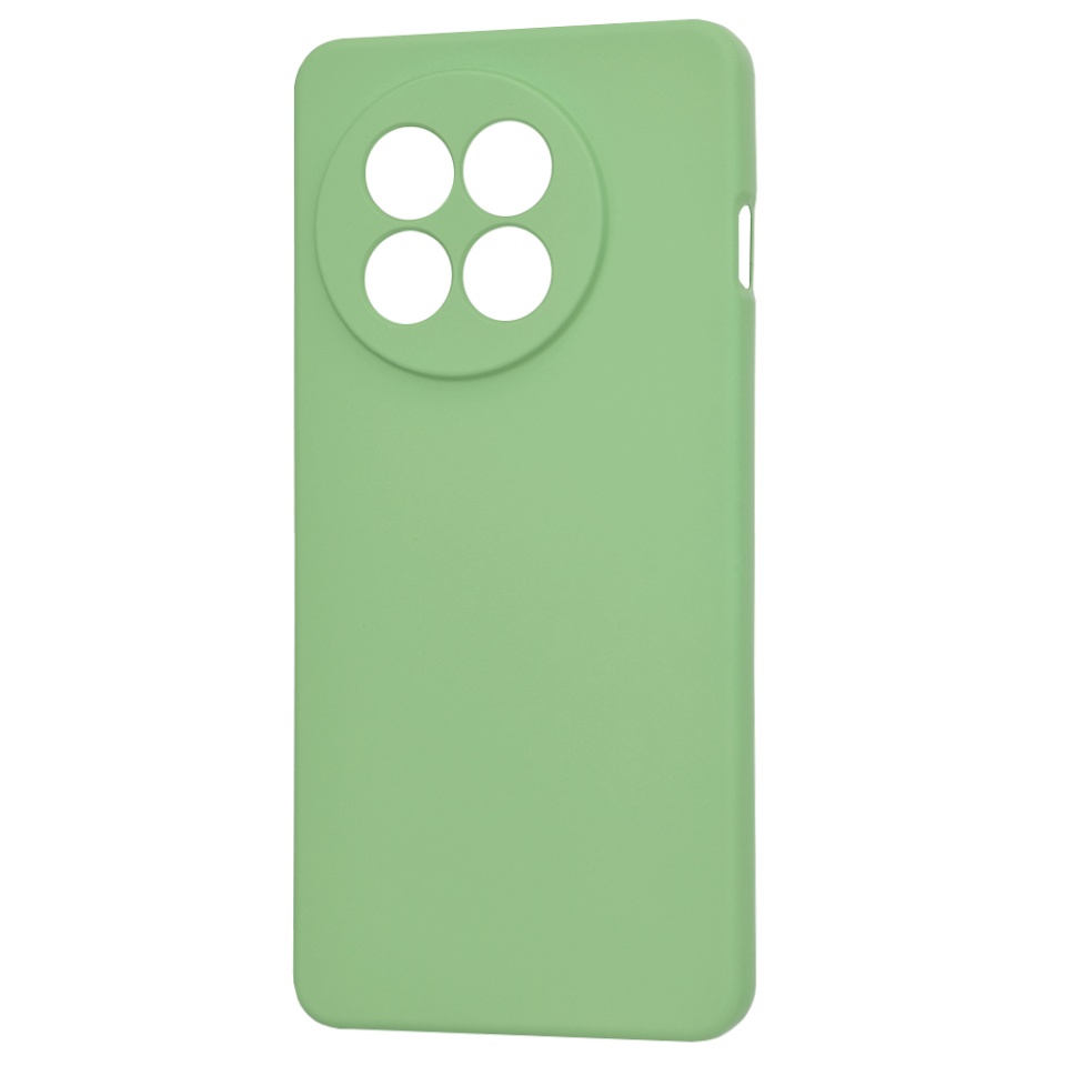 Husa pentru OnePlus 13R, SKYDDAR INNOVATION, SoftElegance din Silicon Catifelat, set cu sticker, Verde deschis - 3 | YEO