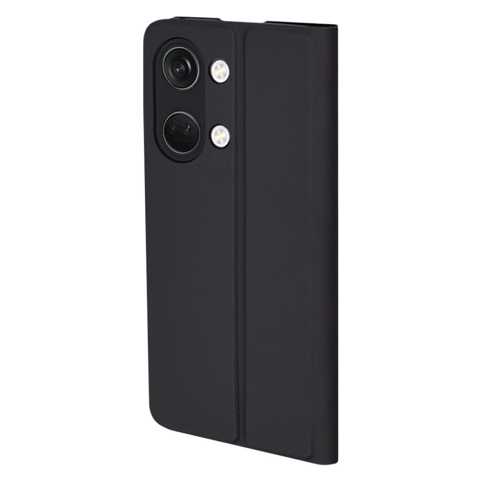 Husa pentru OnePlus Nord 3, SKYDDAR INNOVATION, Magskin Book, tip Carte cu Portofel Interior, set cu sticker, Negru - 2 | YEO