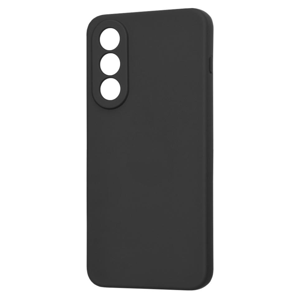 Husa pentru OnePlus Nord 5, SKYDDAR INNOVATION, din Silicon Catifelat, SoftElegance, set cu sticker, Negru - 3 | YEO