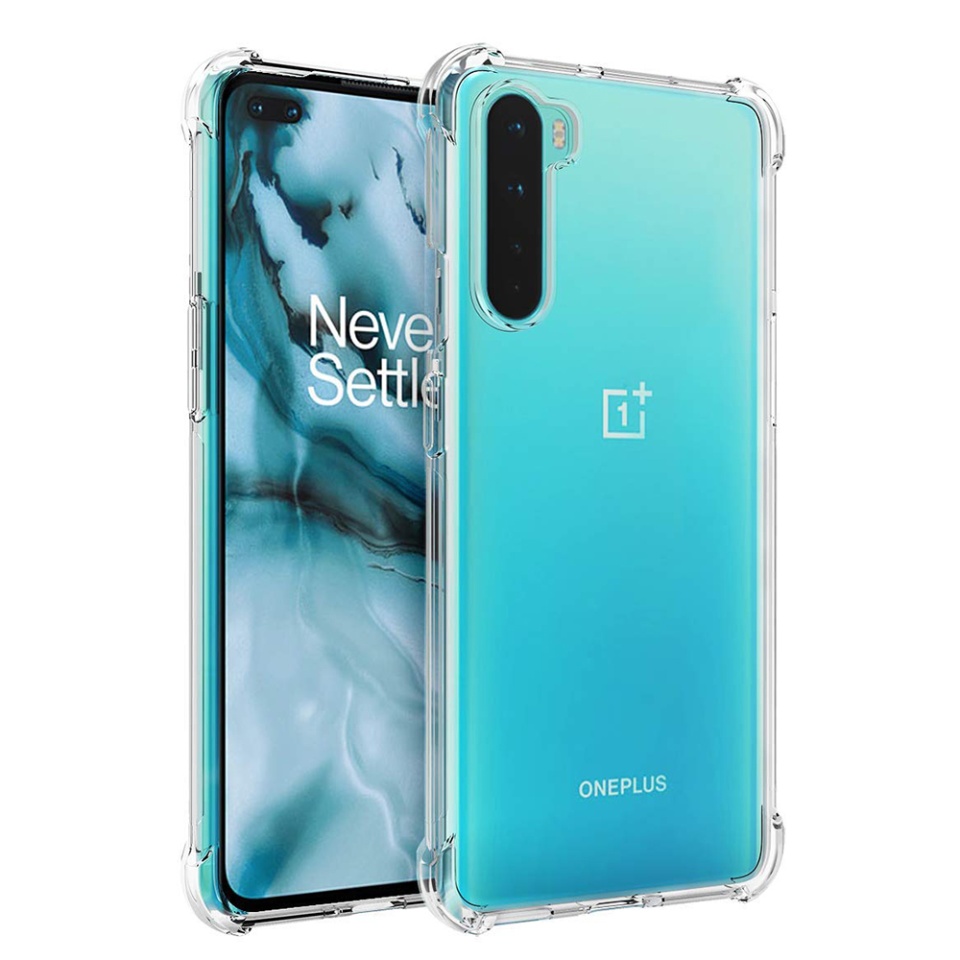 Husa pentru OnePlus Nord 5G , SKYDDAR INNOVATION, Shockproof Clear din Silicon Slim, Transparenta, set cu sticker