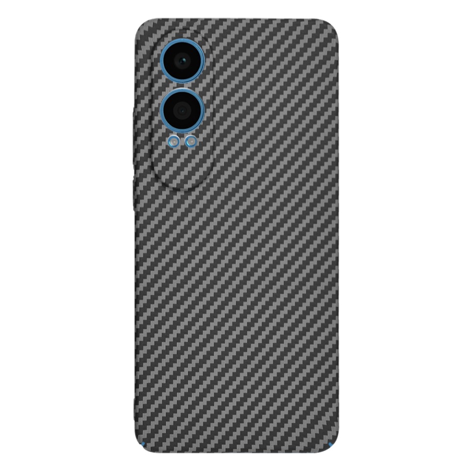 Husa pentru OnePlus Nord CE4 Lite, Finisaj Premium cu Textura de Carbon, Design Elegant, SKDR CarbonFlex - Negru - 2 | YEO