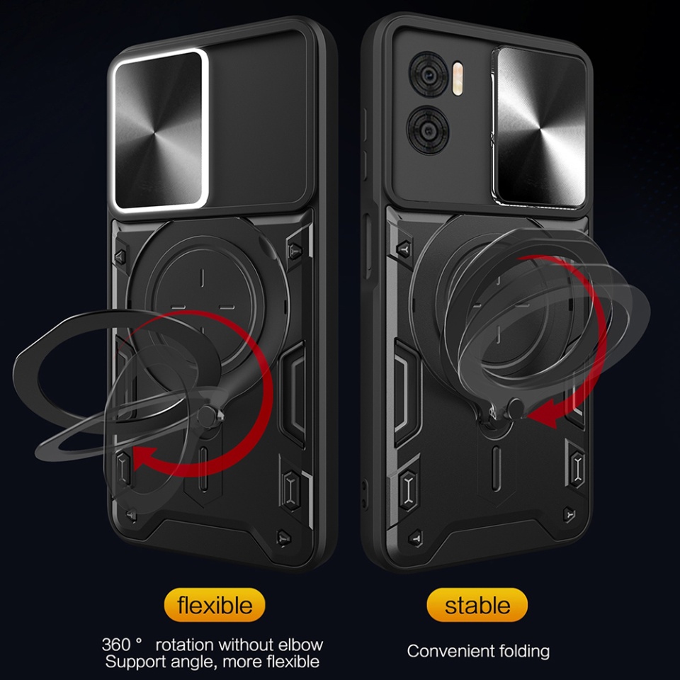 Husa pentru OnePlus Nord CE4 Lite, SKYDDAR INNOVATION, CamGuard Pro, Inel Magnetic, Protectie Camera, set cu sticker, Roz auriu - 2 | YEO