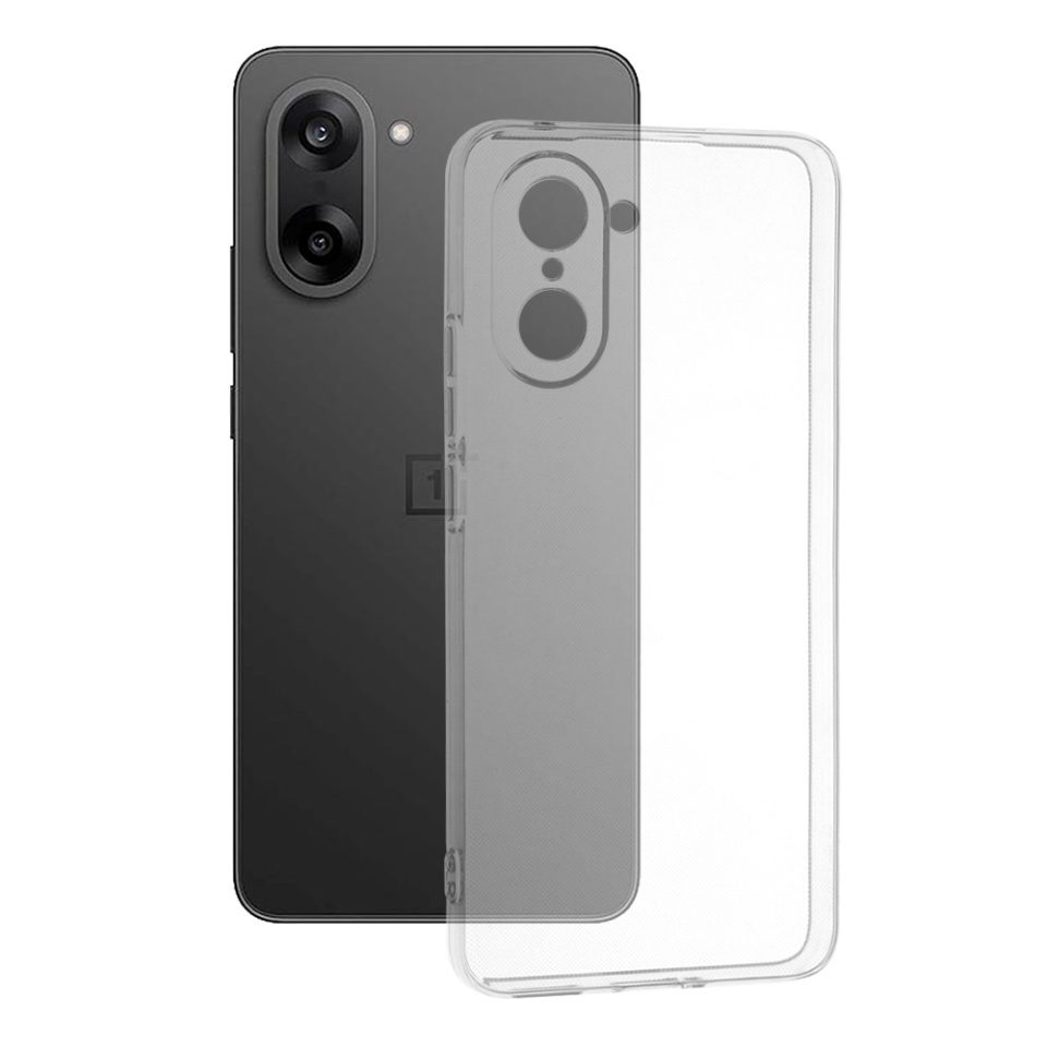 Husa pentru OnePlus Nord CE5, SKYDDAR INNOVATION, ClearGuard, din silicon transparent, set cu sticker, Transparenta
