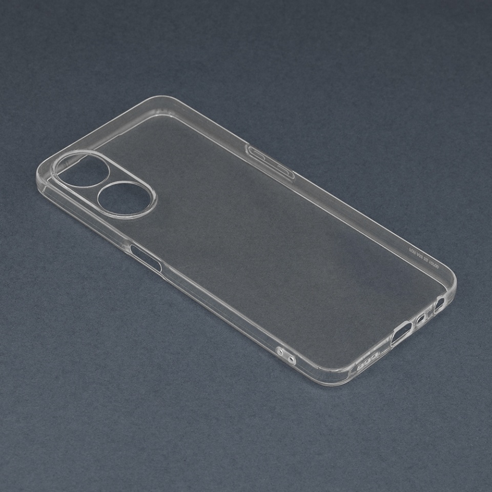 Husa pentru Oppo A58 5G / A78 5G, SKYDDAR INNOVATION, ClearGuard, din silicon transparent, set cu sticker, Transparenta - 1 | YEO
