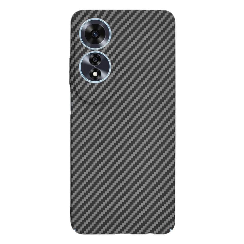 Husa pentru Oppo A60 4G, Finisaj Premium cu Textura de Carbon, Design Elegant, SKDR CarbonFlex - Negru - 2 | YEO