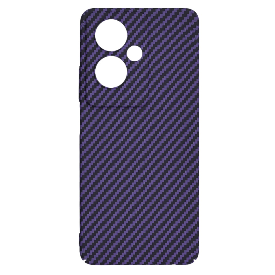 Husa pentru Oppo A79 5G / OnePlus Nord N30 SE, Finisaj Premium cu Textura de Carbon, Design Elegant, SKDR CarbonFlex - Mov - 3 | YEO