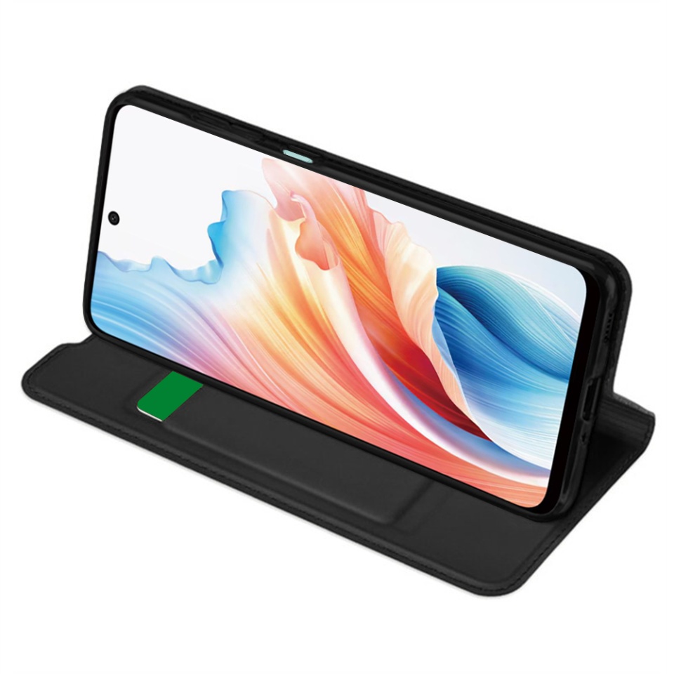 Husa pentru Oppo A79 5G / OnePlus Nord N30 SE, SKYDDAR INNOVATION, Magskin Book, tip Carte cu Portofel Interior, set cu sticker, Negru - 1 | YEO