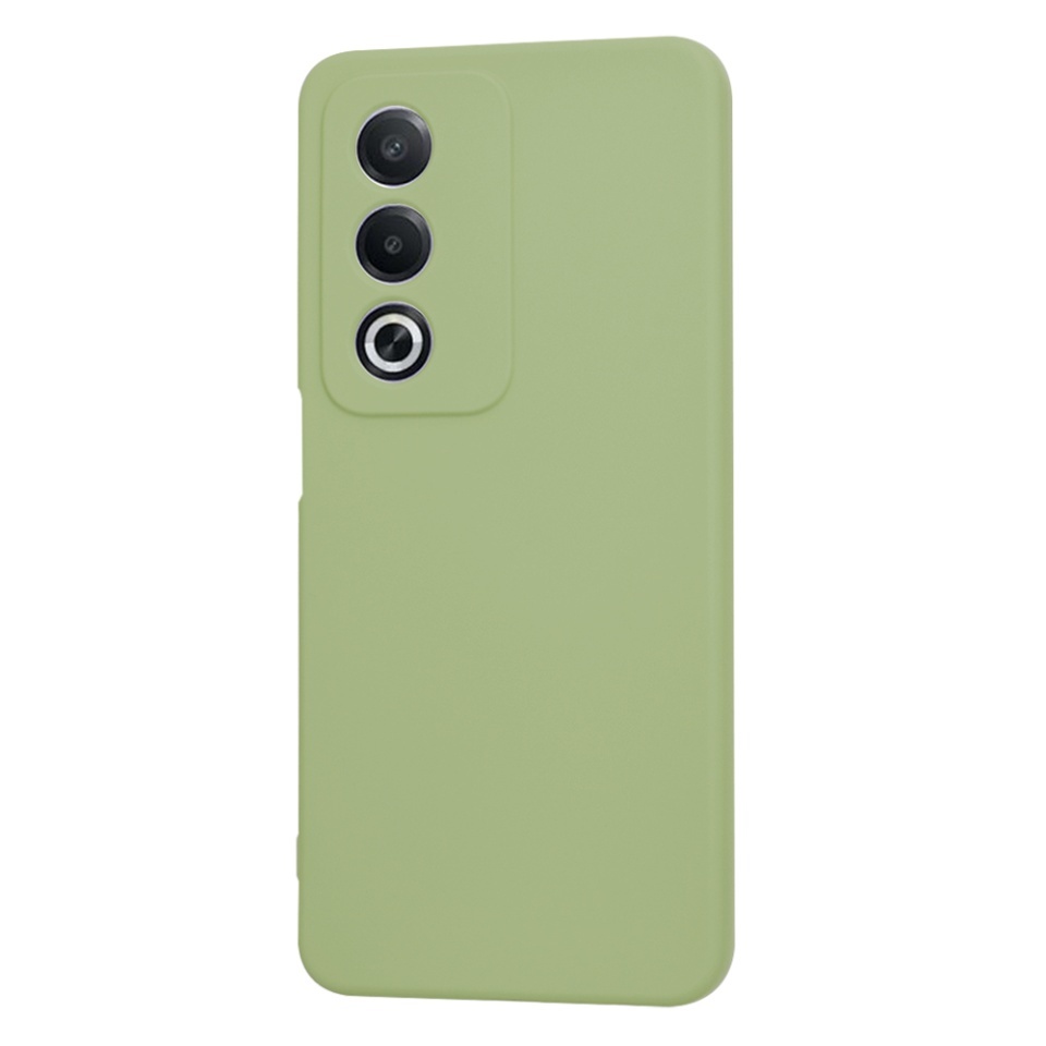 Husa pentru Oppo A80 5G, SKYDDAR INNOVATION, din Silicon Catifelat, SoftElegance, set cu sticker, Verde - 2 | YEO