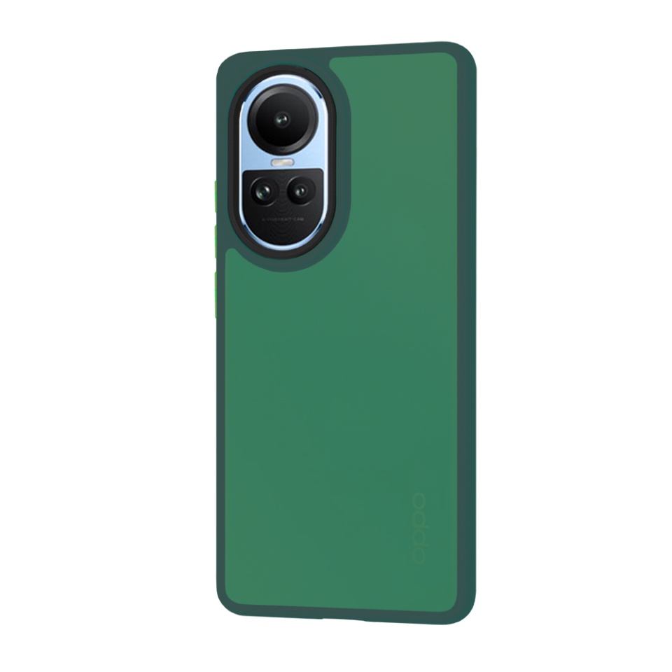 Husa pentru Oppo Reno10 / Reno10 Pro, ce Absoarbe Cele mai Aspre Socuri, Skyddar Frosted - Verde inchis - 1 | YEO