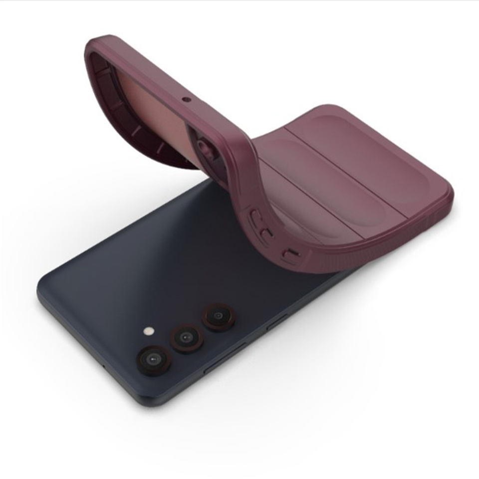 Husa pentru Oppo Reno12 eleganta, din silicon mat, SKDR Vogue - Bleu - 3 | YEO