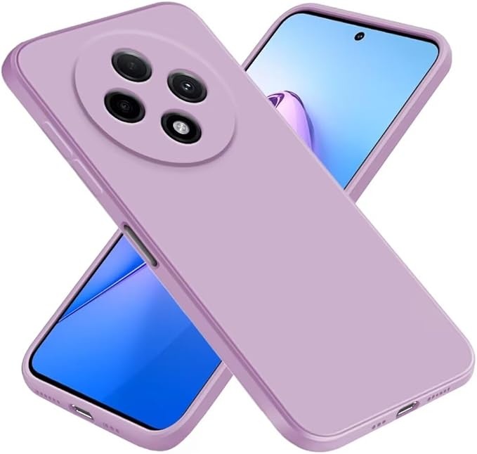 Husa pentru Oppo Reno12 F 5G / Reno12 FS / Reno12 F 4G din Silicon Catifelat, Protectie Premium, Skyddar SoftElegance - Mov