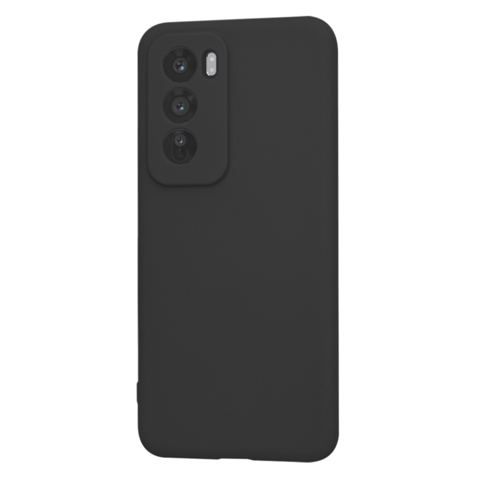 Husa pentru Oppo Reno12 Pro din Silicon Catifelat, Protectie Premium, Skyddar SoftElegance - Negru - 5