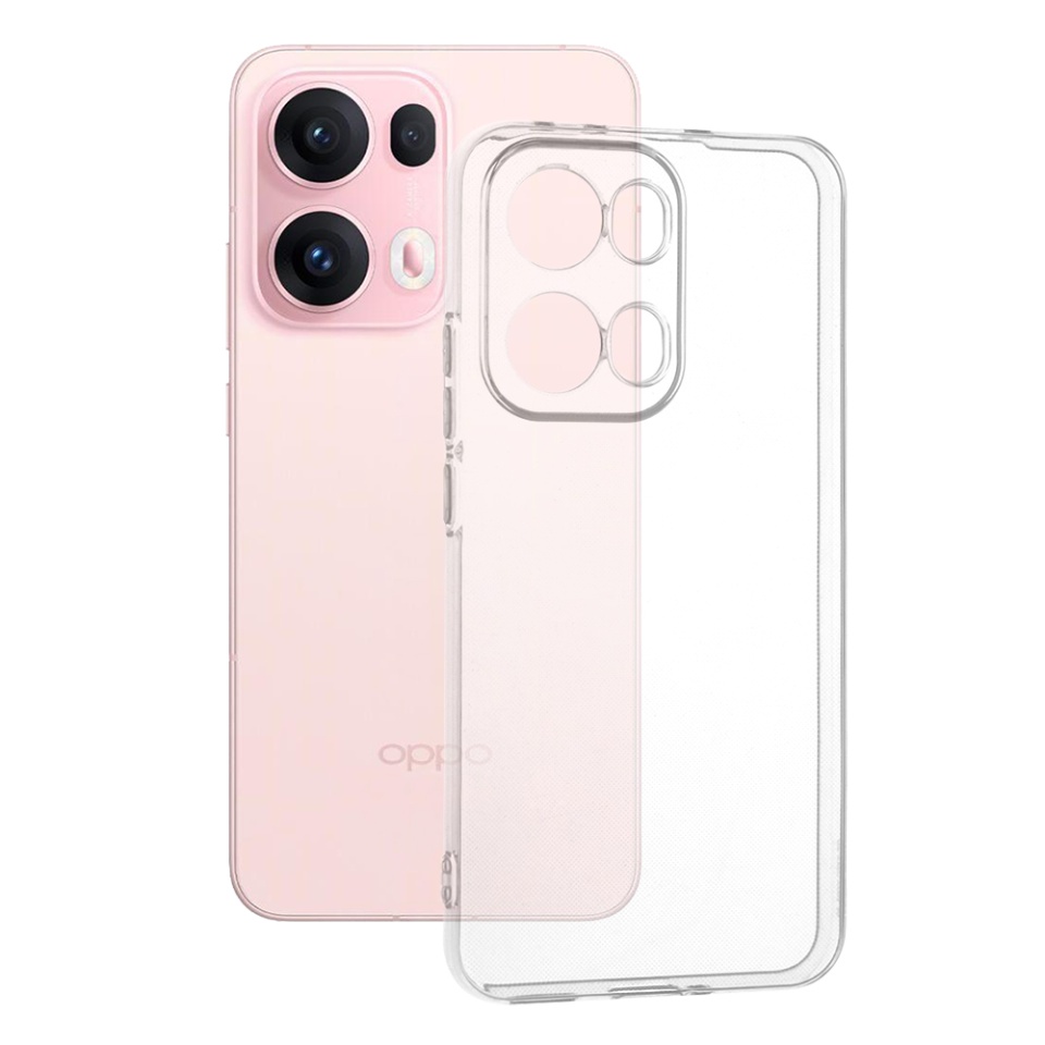 Husa pentru Oppo Reno13 Pro, SKYDDAR INNOVATION, ClearGuard din silicon transparent, Transparenta, set cu sticker