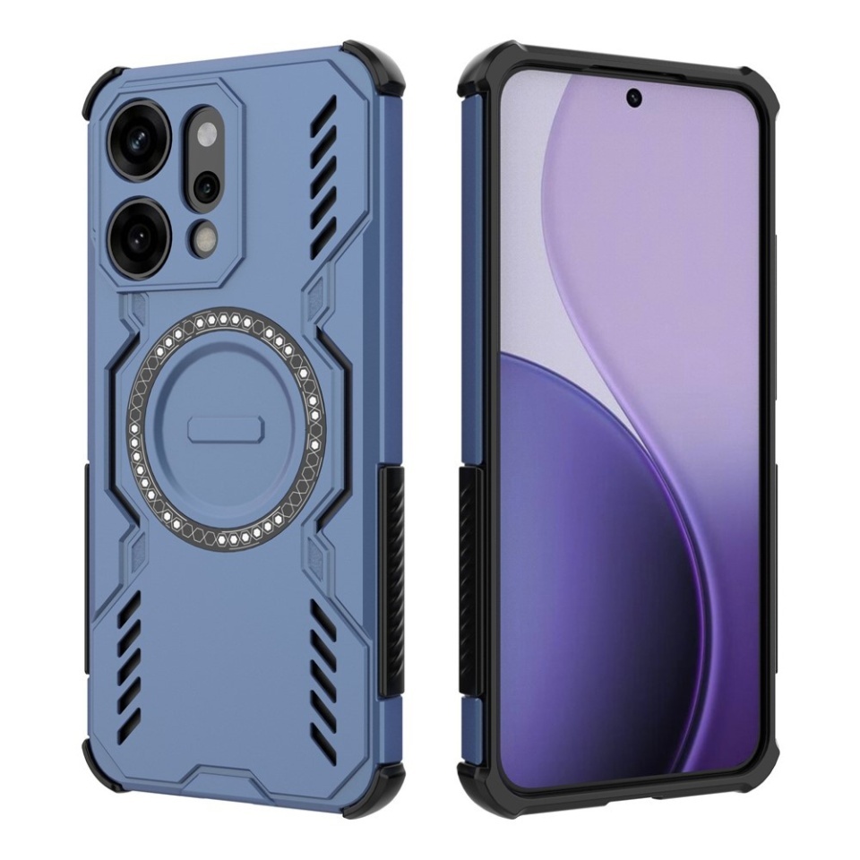 Husa pentru Oppo Reno14 Pro, SKYDDAR INOVATION, ArmorMag, Magsafe, set cu sticker, Albastru - 1 | YEO