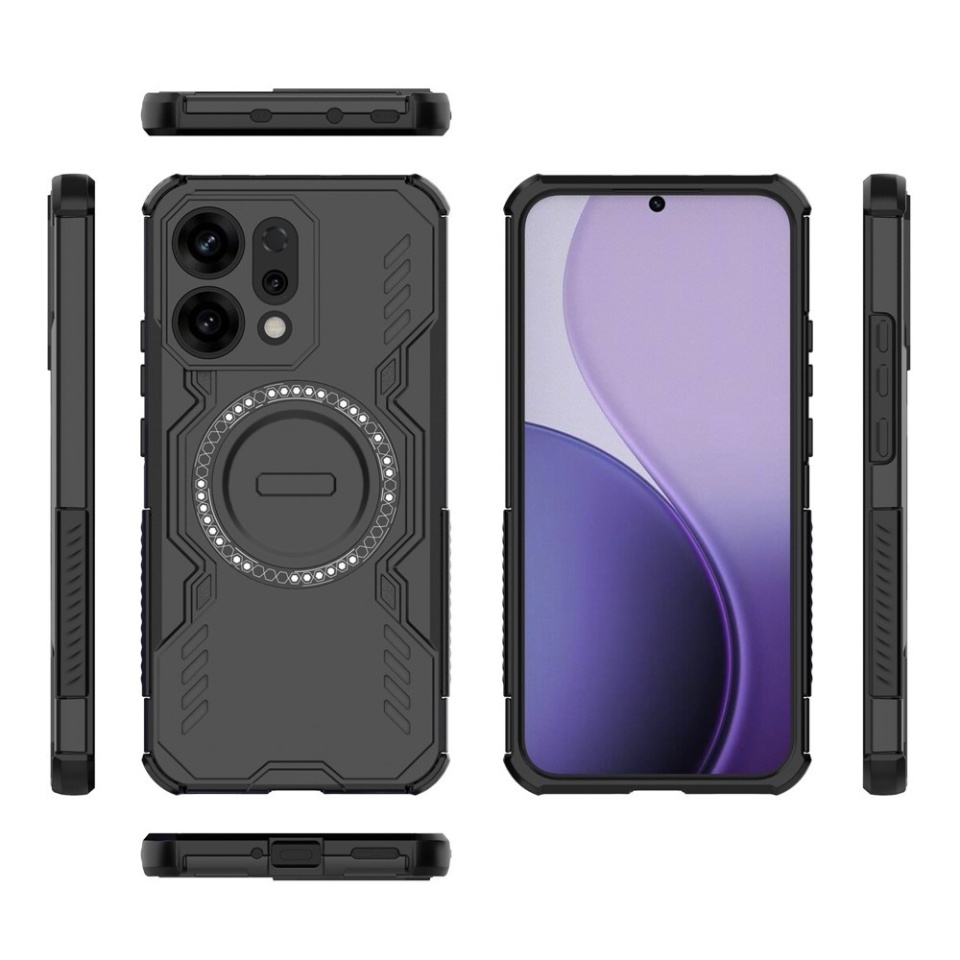 Husa pentru Oppo Reno14, SKYDDAR INOVATION, ArmorMag, Magsafe, set cu sticker, Negru - 3 | YEO
