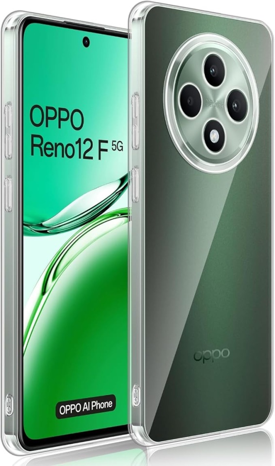 Husa pentru pentru Oppo Reno12 F din silicon slim, anti soc, Skyddar Shock - Transparenta