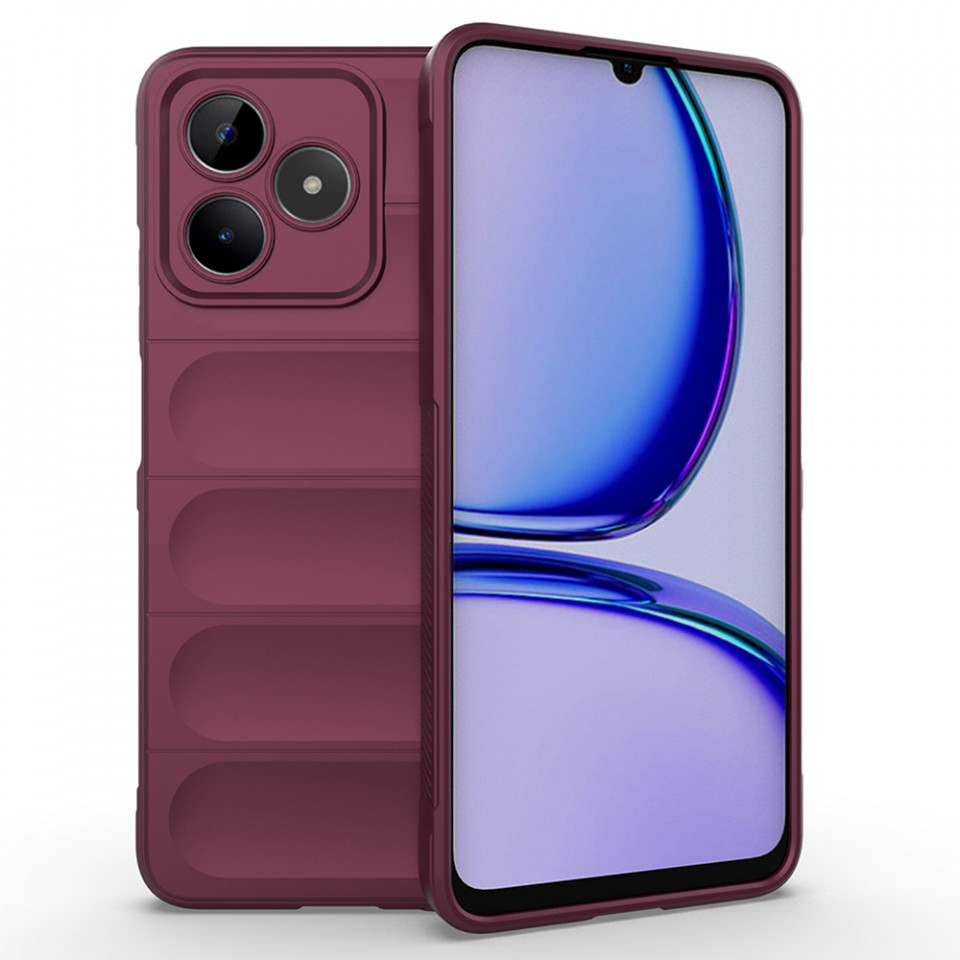 Husa pentru Realme C53 eleganta, din silicon mat, SKDR Vogue - Bordo