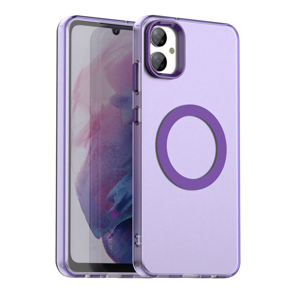 Husa pentru Samsung Galaxy A05, SKYDDAR INOVATION, CandyCase, Magsafe, set cu sticker, Mov