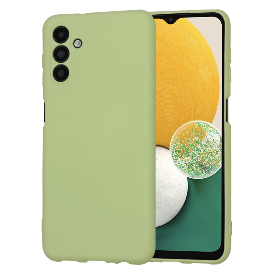 Husa pentru Samsung Galaxy A13 5G / Galaxy A04S din Silicon Catifelat, Protectie Premium, Skyddar SoftElegance - Verde