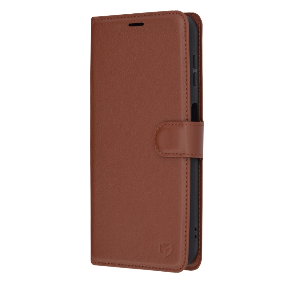 Husa pentru Samsung Galaxy A14 5G / Galaxy A14 4G tip Carte, cu Portofel Interior, Finisaje Premium, SKYDDAR Leather Wallet - Maro - 3 | YEO