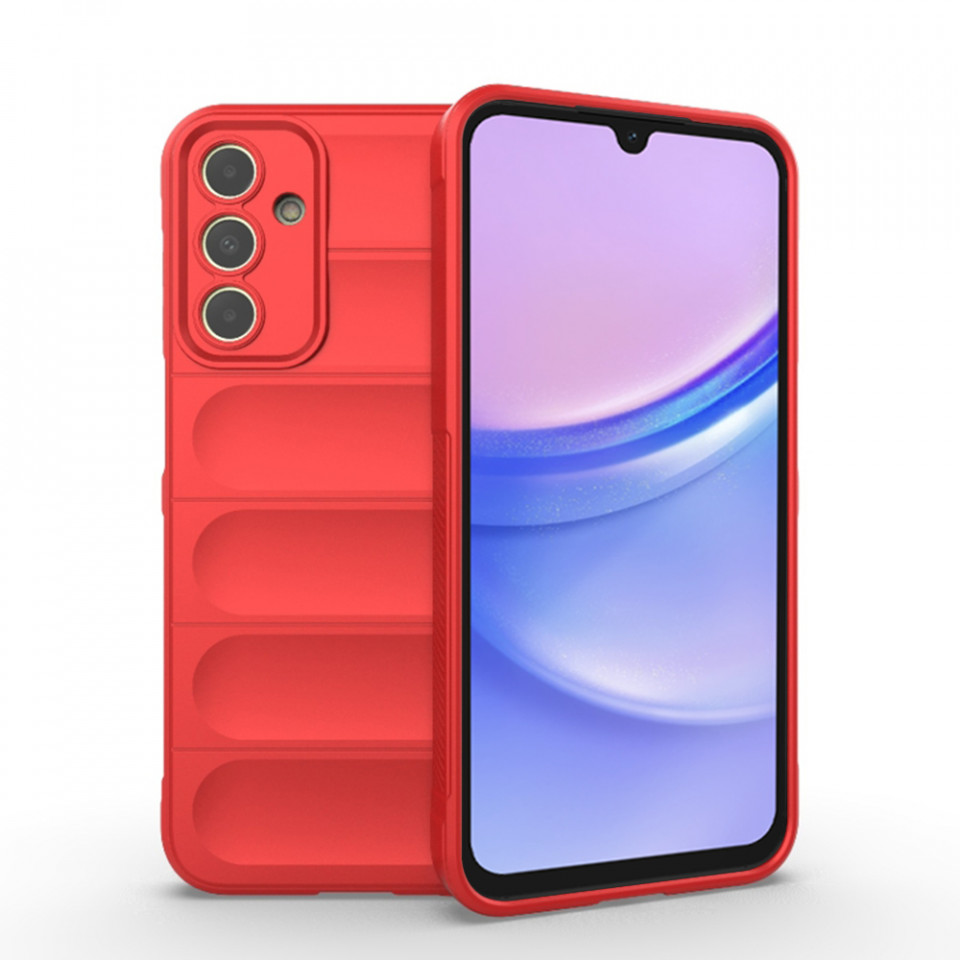 Husa pentru Samsung Galaxy A15 4G / Galaxy A15 5G eleganta, din silicon mat, SKDR Vogue - Rosu