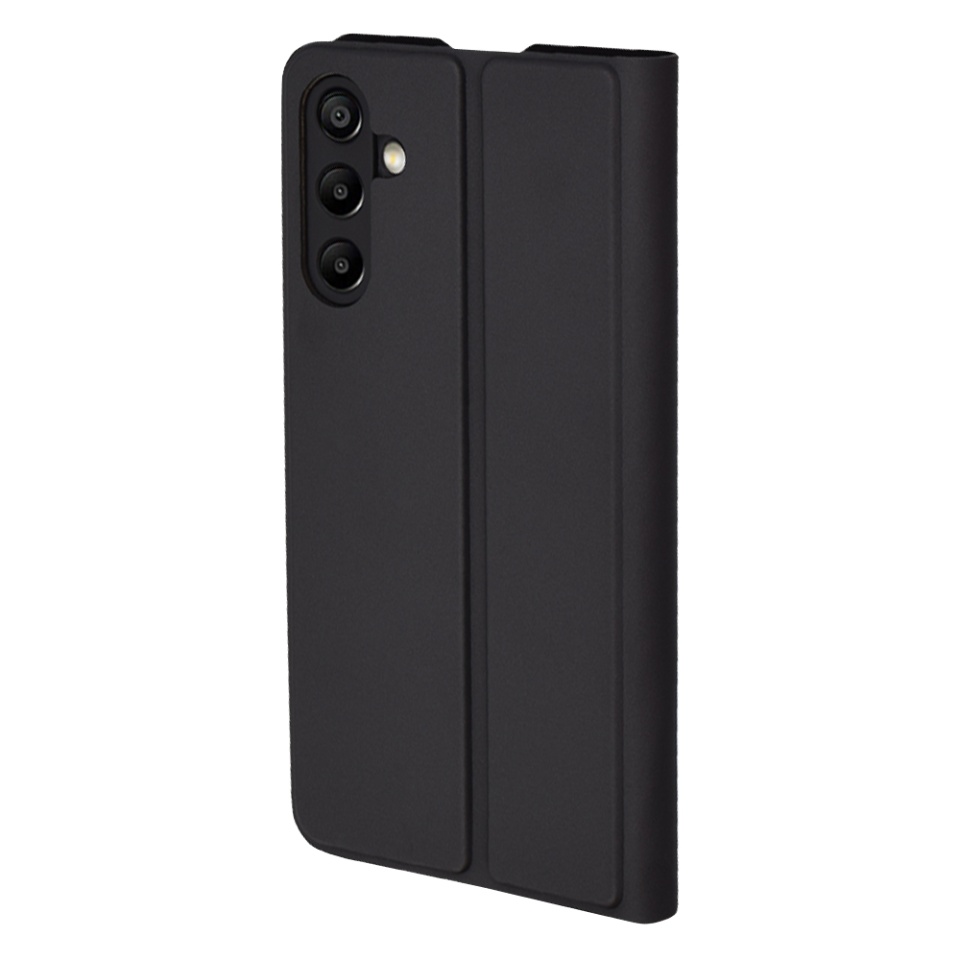 Husa pentru Samsung Galaxy A15 4G / Galaxy A15 5G, SKYDDAR INNOVATION, Magskin Book, tip Carte cu Portofel Interior, set cu sticker, Negru - 2 | YEO