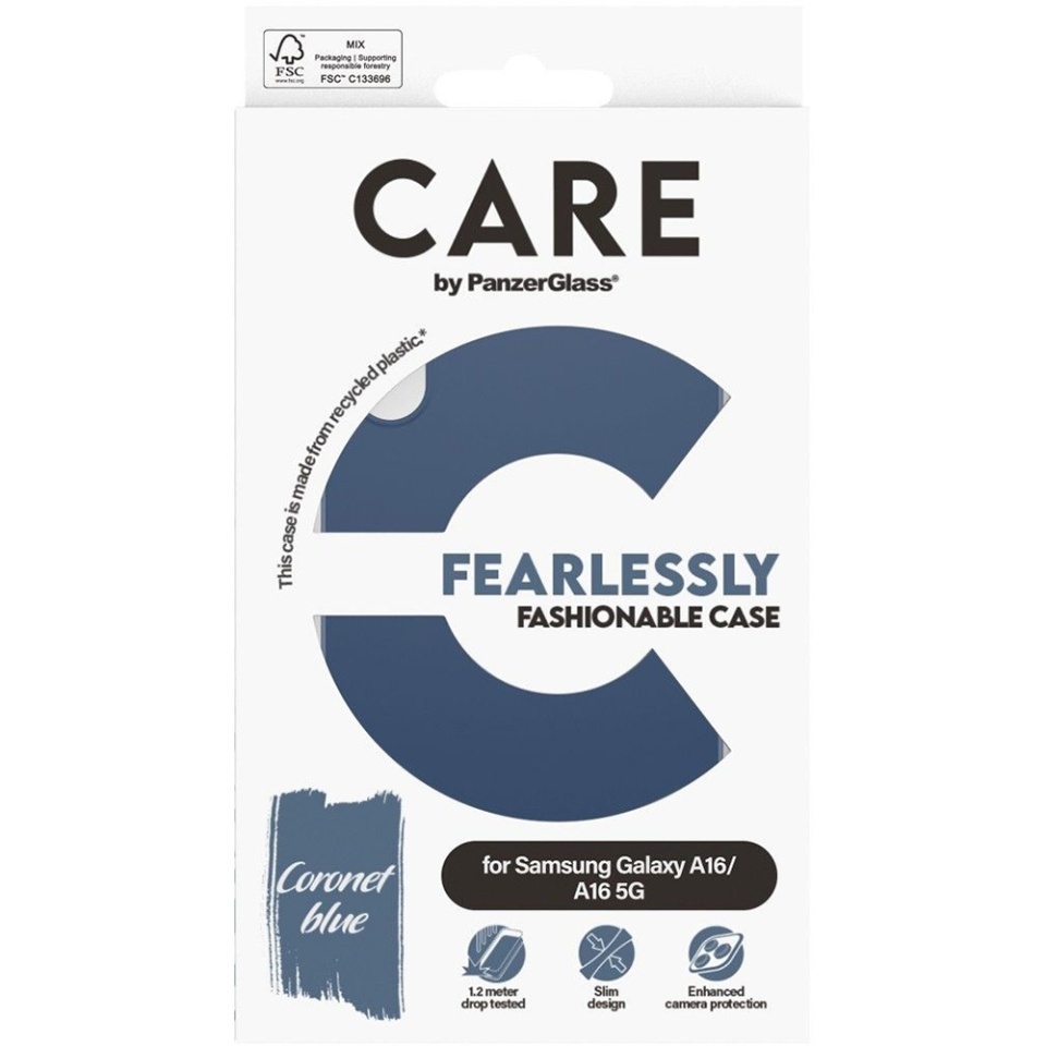 Husa pentru Samsung Galaxy A16 4G / Galaxy A16 5G, PanzerGlass, CARE Fashionable Case, Silicon Soft Touch Slim Eco-Friendly cu Protectie Avansata si Compatibilitate Wireless, Antialunecare, Antiamprenta, Maro - 1 | YEO
