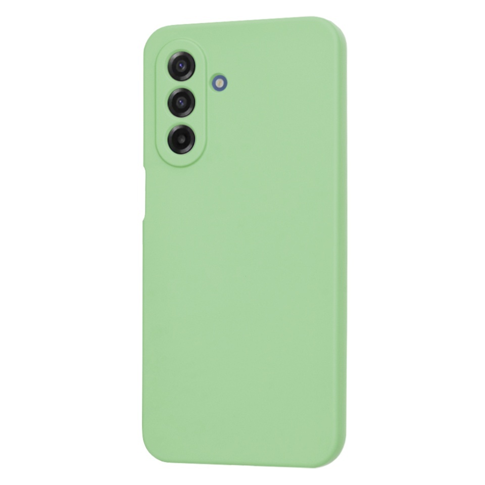 Husa pentru Samsung Galaxy A17 5G, SKYDDAR INNOVATION, din Silicon Catifelat, SoftElegance, set cu sticker, Verde deschis - 2 | YEO