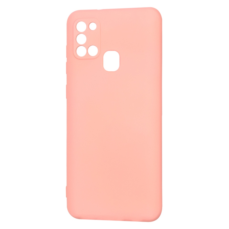 Husa pentru Samsung Galaxy A21s din Silicon Catifelat, Protectie Premium, Skyddar SoftElegance - Roz - 1 | YEO
