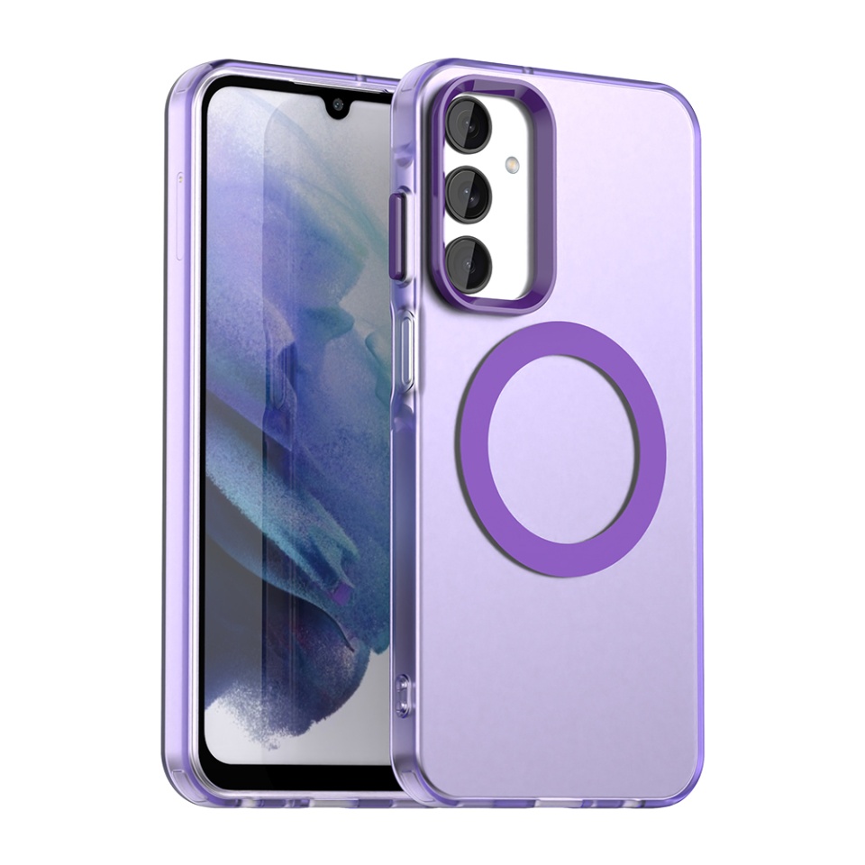 Husa pentru Samsung Galaxy A25 5G, SKYDDAR INOVATION, CandyCase, Magsafe, set cu sticker, Mov