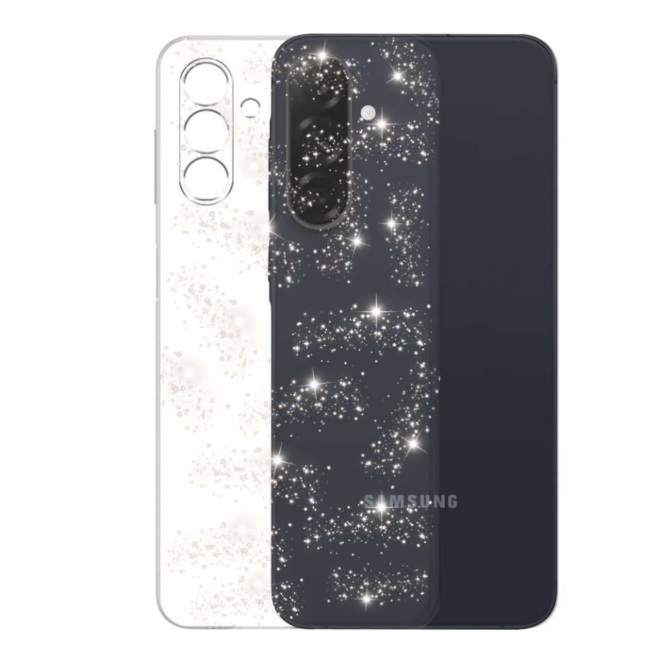 Husa pentru Samsung Galaxy A26 5G din Silicon TPU cu Sclipici, Design Elegant si Ultra Subtire, SKDR Shine - Transparenta