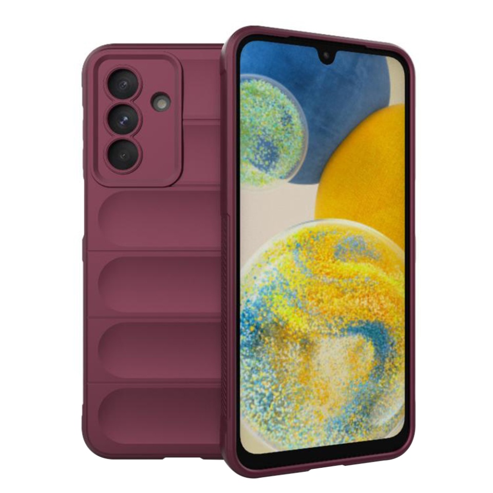 Husa pentru Samsung Galaxy A26 5G eleganta, din silicon mat, Vogue - Bordo