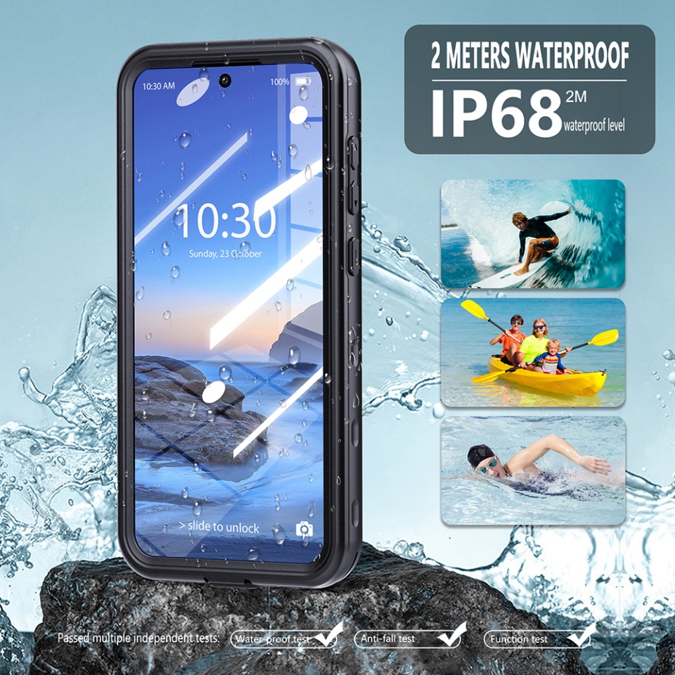 Husa pentru Samsung Galaxy A26 5G, ShellBox, Waterproof IP68 Case, Full Body, Protectie Totala, Anti-Soc, Rezistenta la Apa si Praful, Negru - 2 | YEO