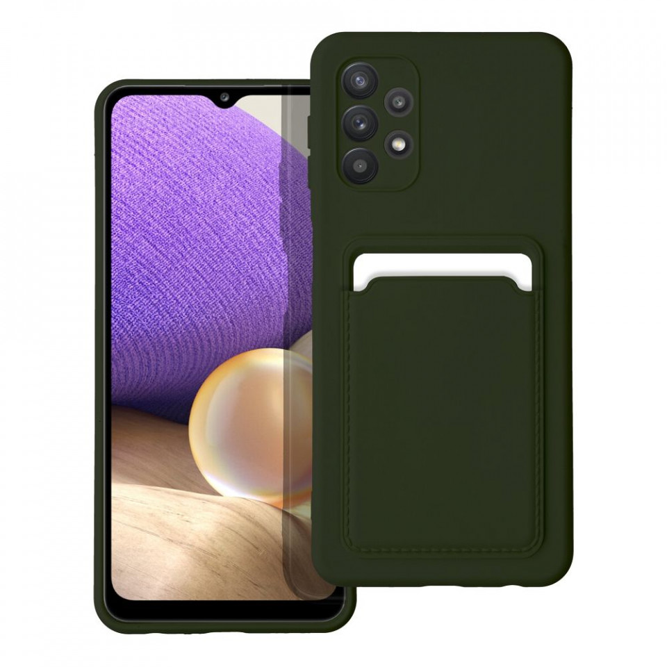 Husa pentru Samsung Galaxy A33 5G din silicon, Skyddar Cards - Verde
