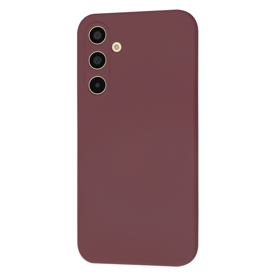 Husa pentru Samsung Galaxy A35 5G din Silicon Catifelat, Protectie Premium, Skyddar SoftElegance Magsafe - Bordo - 1 | YEO
