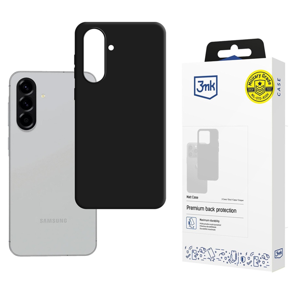 Husa pentru Samsung Galaxy A36 5G / Galaxy A56 5G, 3mk Matt Case, Negru