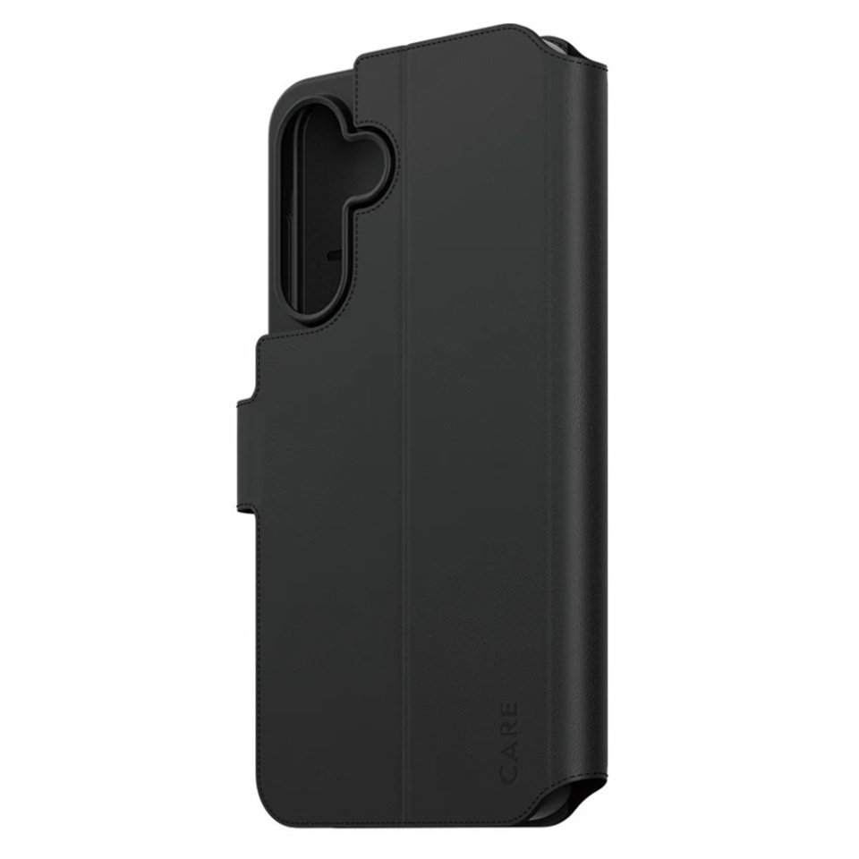 Husa pentru Samsung Galaxy A36 5G, PanzerGlass, CARE Feature Kickstand Wallet Case, Tip Carte cu Inchidere Magnetica, Suport Stand si Slot Card Protectie 360°, Testata la Socuri, Negru - 1 | YEO