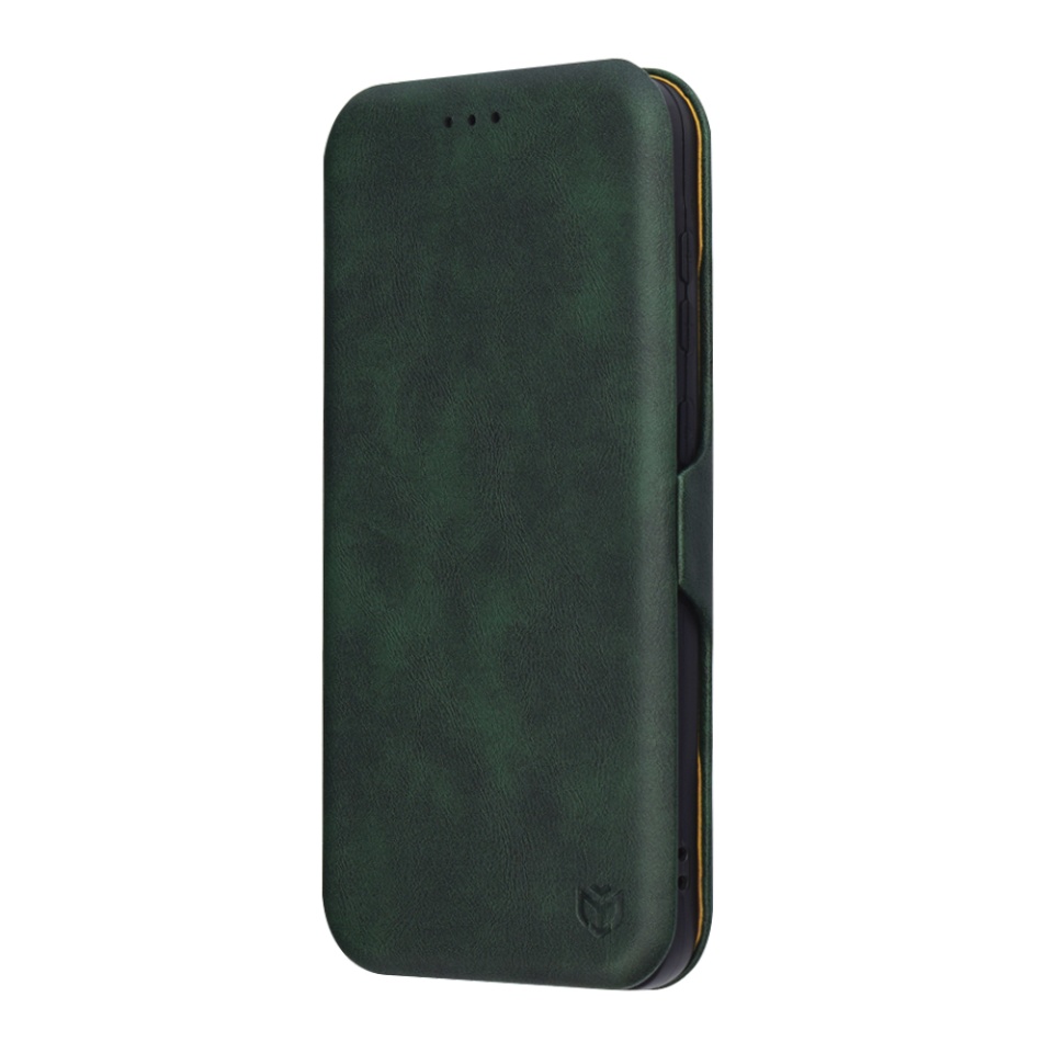 Husa pentru Samsung Galaxy A36 5G, SKYDDAR INNOVATION, Safe Wallet tip carte din Piele Ecologica, Suport Carduri, Inchidere Magnetica, Verde, set cu sticker - 3 | YEO