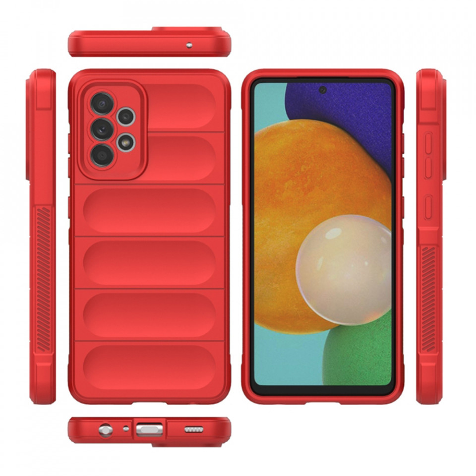 Husa pentru Samsung Galaxy A52 5G / Galaxy A52 4G / Galaxy A52s 5G eleganta, din silicon mat, SKDR Vogue - Negru - 1 | YEO
