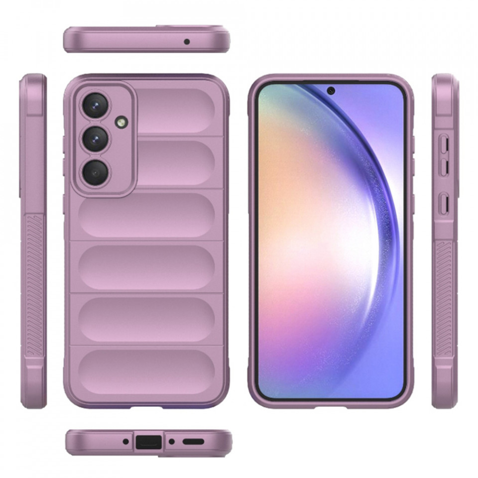 Husa pentru Samsung Galaxy A54 eleganta, din silicon mat, SKDR Vogue - Mov - 1 | YEO