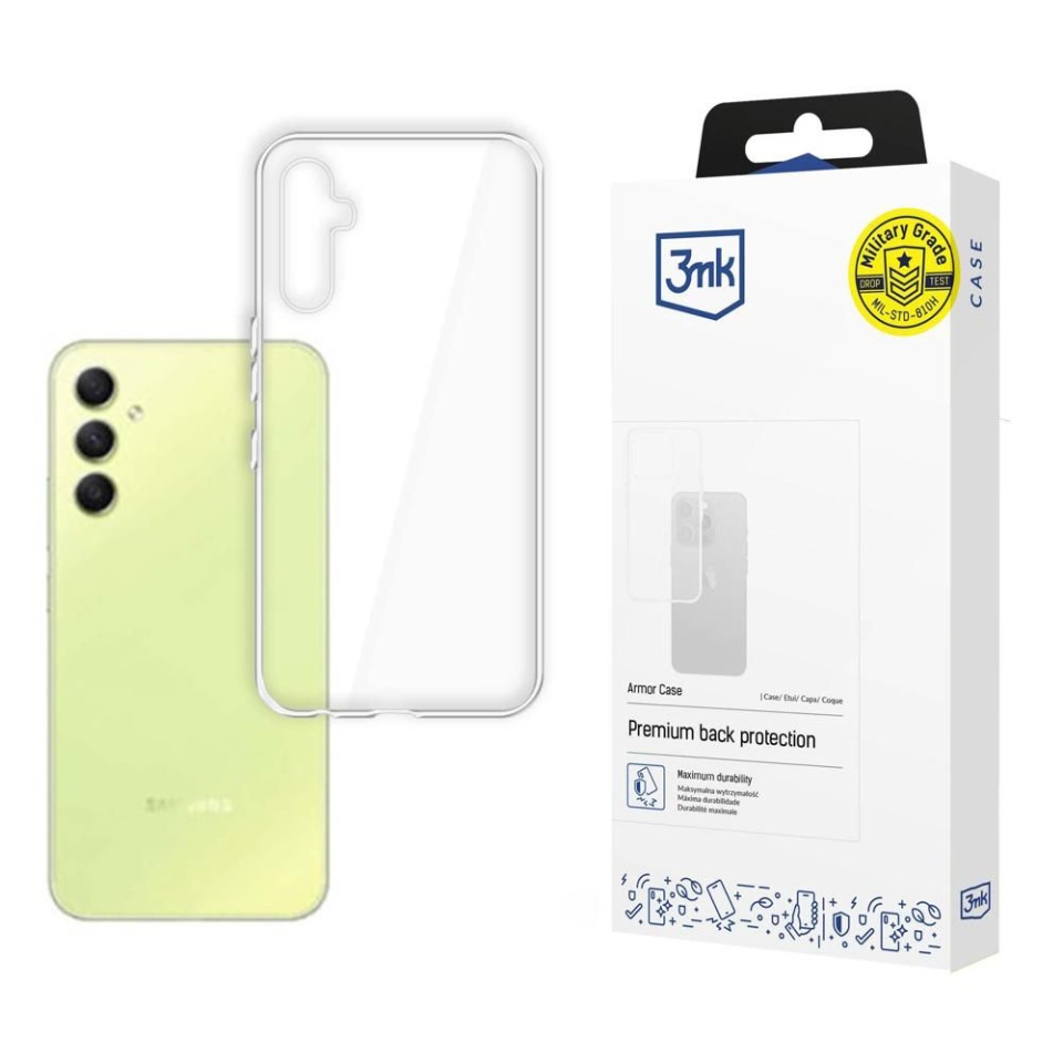 Husa pentru Samsung Galaxy A55 5G, 3mk Armor Case, Clear