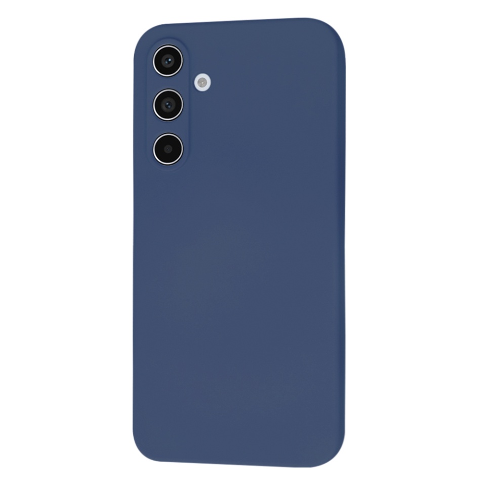 Husa pentru Samsung Galaxy A55 5G din Silicon Catifelat, Protectie Premium, Skyddar SoftElegance Magsafe - Bleumarin - 1 | YEO