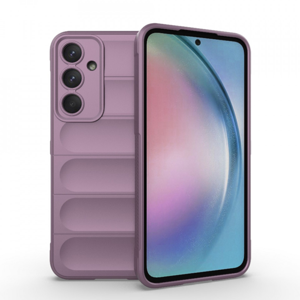 Husa pentru Samsung Galaxy A55 5G eleganta, din silicon mat, SKDR Vogue - Mov