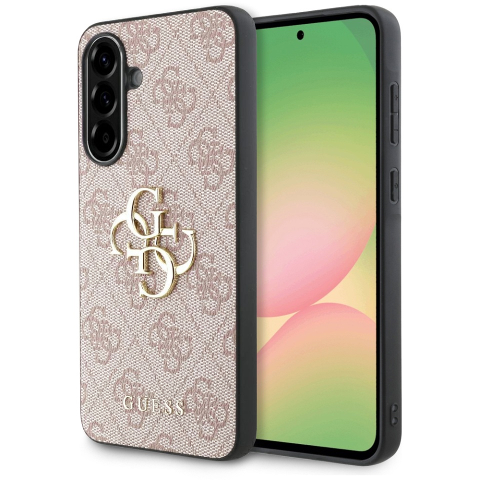 Husa pentru Samsung Galaxy A56 5G, Guess, Hardcase Big Logo, Roz