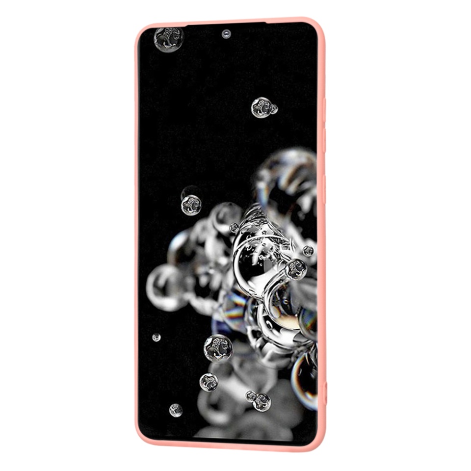 Husa pentru Samsung Galaxy S20 Ultra 5G / Galaxy S20 Ultra din Silicon Catifelat, Protectie Premium, Skyddar SoftElegance - Roz - 2 | YEO