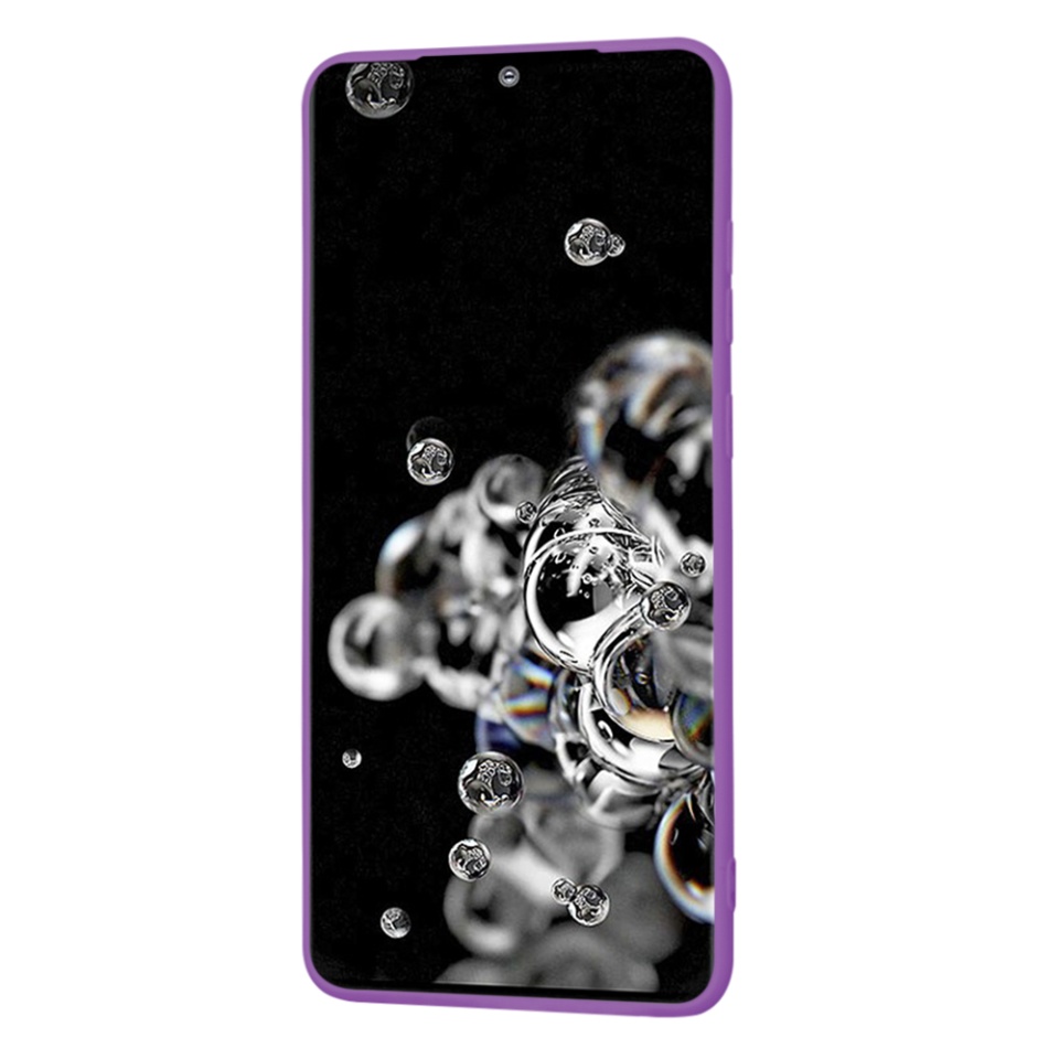 Husa pentru Samsung Galaxy S20 Ultra 5G / Galaxy S20 Ultra din Silicon Catifelat, Protectie Premium, Skyddar SoftElegance - Mov - 2 | YEO