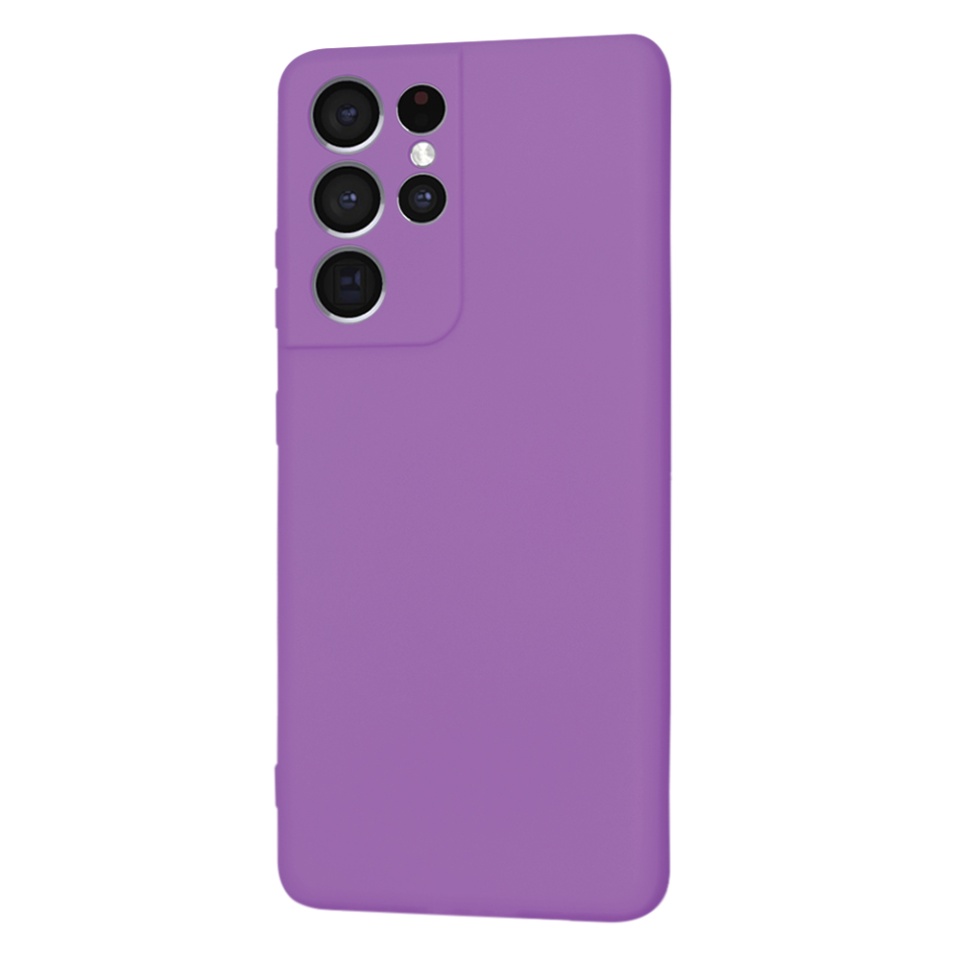 Husa pentru Samsung Galaxy S21 Ultra 5G din Silicon Catifelat, Protectie Premium, Skyddar SoftElegance MagSafe - Mov - 2 | YEO