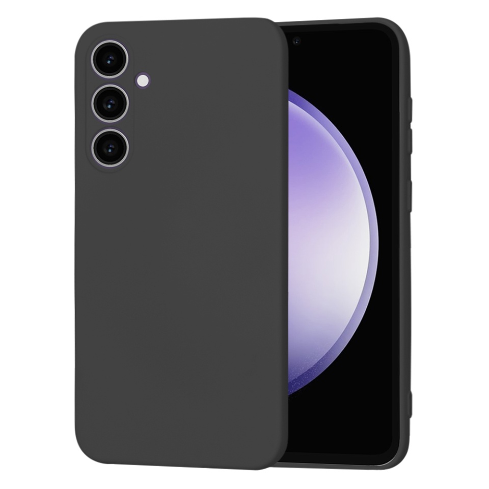Husa pentru Samsung Galaxy S23 FE din Silicon Catifelat, Protectie Premium, Skyddar SoftElegance MagSafe - Negru