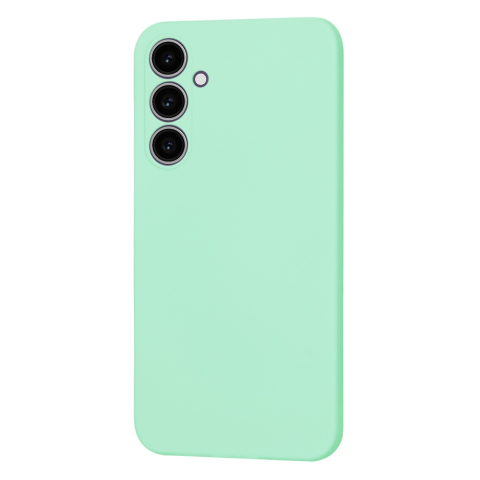 Husa pentru Samsung Galaxy S23 FE din Silicon Catifelat, Protectie Premium, Skyddar SoftElegance MagSafe - Verde deschis - 2 | YEO